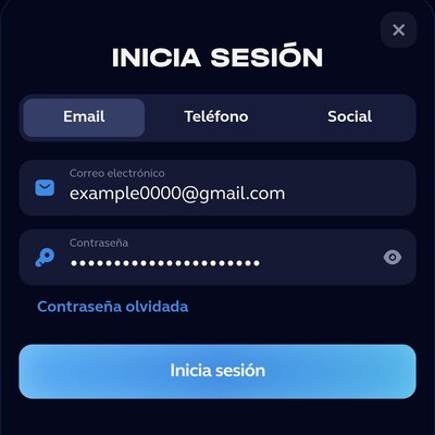 Enter UP X login details